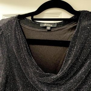 Size 6 black midi  dress